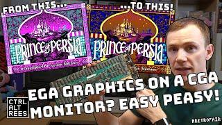 EGA Graphics On A CGA Monitor? It's Easier Than You Think! #retrofair