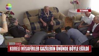 Koreli misafirler gazilerin önünde böyle eğildi