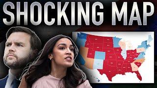 My SHOCKING 2028 Presidential Map | JD Vance V. AOC