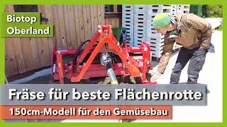 Bodenfräse für optimale Flächenrotte im Gemüsebau | Biotop Oberland | Rundgang 9 | 2022