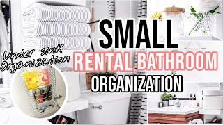 SMALL BATHROOM ORGANIZATION IDEA |  Under Sink Organizing