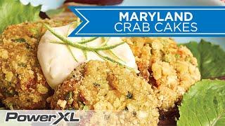 Air Fried Maryalnd Crab Cakes - PowerXL Air Fryer Oven Appetizer Recipes