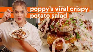 The internet's viral CRISPY potato salad