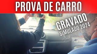 Exame Gravado - Prova de Carro da Autoescola - Simulado 2024