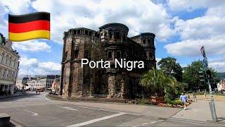 Die Porta Nigra in Trier (Germany, Rheinland Pfalz) In 4K