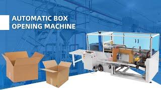 Carton opening sealing machine fully automatic packing line