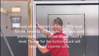 How to fit the aluminium New Wave door framework