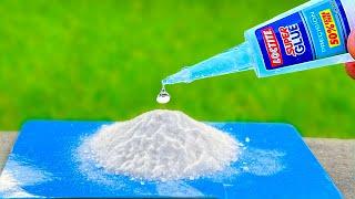 Super Glue and Baking soda ! Pour Glue on Baking soda and Amaze With Results