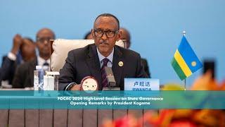 FOCAC 2024 High-Level Session on State Governance | Opening Remarks by President Kagame