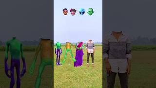 moye moye song and Dame tu cosita black & pink allen & blue frog vs me head matching magic video