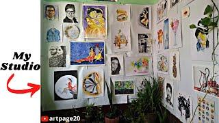 Art studio tour 2021 | Ekta Ray | #Shorts #Artstudio #tour2K21