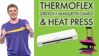 ThermoFlex Stretch HTV  + Silhouette Cameo &  Stahls Hotronix Craft Heat Press