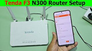 How to setup tenda f3 router