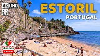  [4K WALK] Estoril, Cascais Portugal Walking Tour August 2023