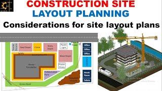 layout planning of construction site | considerations for site layout plans