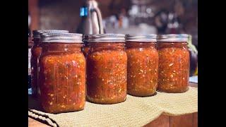 Homemade Garden Fresh Salsa Canning Recipe