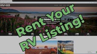 Getting Started As A Host on RVnGO. How to Rent Out Your RV Listing (2020 Edition)