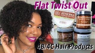 4C/4B  Hair using Qhemet Biologics (Flat Twist Out Routine)