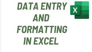 Master Data Entry, Formatting and Data Validation in Microsoft Excel|| Beginners Tutorial