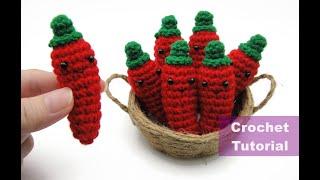 Easy Crochet Amigurumi Tutorial - Chili