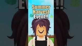 NEW SUMMER HARVEST EVENT!!! What To Know!! | #roblox #shorts #growagarden