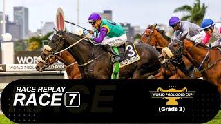 20240728 Hollywoodbets Greyville Race 7 won by MASTER REDOUTE (WORLD POOL GOLD CUP)