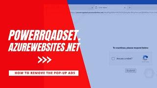 Get Rid of Powerrqadset.azurewebsites.net from Edge Browser