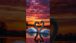 Beautiful Pair of Swans #shortfeed #shortvideo #shortviral #short