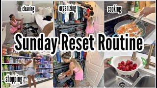 SUNDAY RESET ROUTINE || CLEANING MOTIVATION || shopping, cooking, organizing & hauls