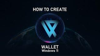 How to create a VishAI (VISH) Wallet using Windows 11