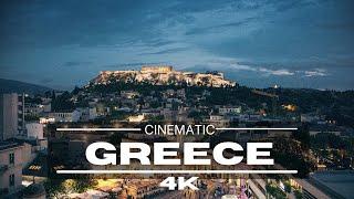 Cinematic Greece by Drone [4K]  -  Aerial View of Crete and Milos