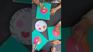 Easy Donuts painting for kids. by #neeldeepscreations