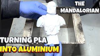 Casting The Mandalorian and Channel Coins - Home Made Furnace - Ingot Joe - Molten Metal Melting