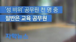 [자막뉴스] 5년간 성폭력 공무원 천 명 중 절반은 교육 공무원…“수사 시작되면 직위해제” / KBS뉴스(News)