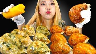 [Mukbang]풀무원 얇은피 고기만두&김치만두 먹방Pulmuone Meat dumplings& Kimchi Dumplings mukbang (ASMR) | 쎄미