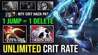 WTF Endless Crit 1 Jump = 1 Delete Crazy Rampage Overpower Hit Like a Truck Phantom Assassin Dota 2