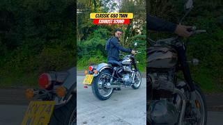 Royal Enfield Classic 650 Twin Exhaust Sound | BikeWale #shorts #classic650