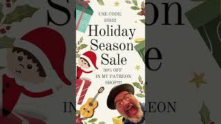 #sale #holidayseason #patreon #patreonsupport #slideguitar #slideguitarist #bluesmusician