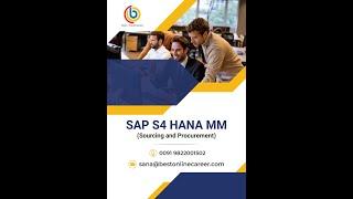 SAP S4 Hana MM Demo (Sourcing and Procurement)