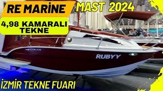 RE MARİN 4.95 Kamaralı Tekne. Detaylı İnceleme. 2024 mast  İzmir Tekne Bot Show #kamaralıtekne #mast