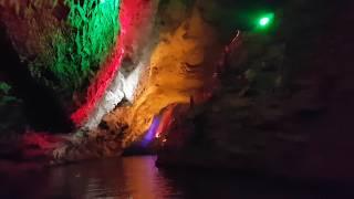 Navigating by Boat in the Yellow Dragon Cave