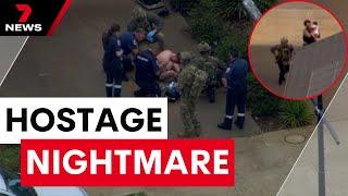 Melton dad forced to hide in bedroom with baby son while intruder exchanged fire with police | 7NEWS