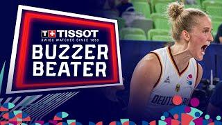 Leonie Fiebich  | TISSOT Buzzer Beater vs Czech Republic | FIBA #EuroBasketWomen 2023