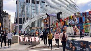 Virtual Walking Tour Of New York City 2023 - Downtown Manhattan Virtual Tour 4k HDR