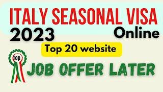 How to apply italy seasonal work visa 2024 | italy visa update 2024