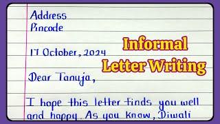 Informal letter writing in English | How to write an informal letter english | Letter for invitation