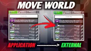 How To Move Minecraft World From Application To External Storage, Copy World Application To External