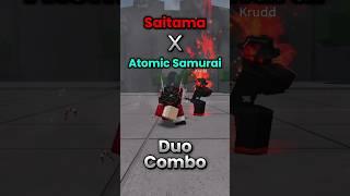 Saitama X Atomic Samurai Combo|| The Strongest Battleground #thestrongestbattlegrounds #roblox #pvp