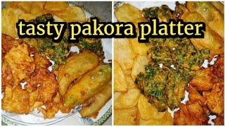 Crunchy Vegetable Pakora Platter | Tasty and Easy recipe |Cook with Faria#pakora