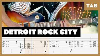 Kiss - Detroit Rock City - Guitar Tab | Lesson | Cover | Tutorial